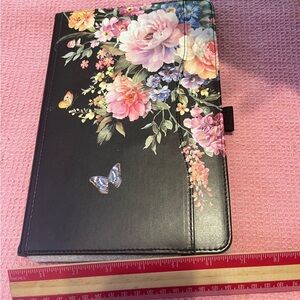 Colorful Floral Black Tablet Case